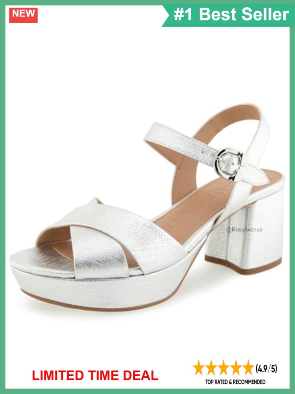 Aerosoles Cosmos Faux Leather Platform Heeled Sandals